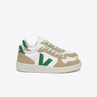 V-10 Læder Hvid Emeraude Sahara